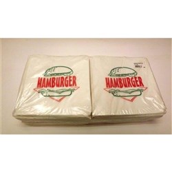 Bags White 2 Square Plain Hamburger 1000s