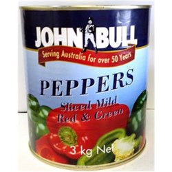Capsicum Sliced Red & Green 3kg