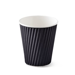 Cups Double Wall 12oz Black 40s