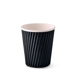Cups Double Wall 8oz Black 40s
