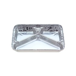 Foil Cont 7123 3 Comp Tray 500s 229x178x23mm