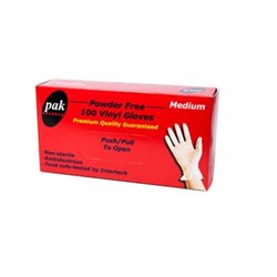 Gloves Vinyl Medium Powder Free 100s