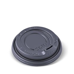 Lids Coffee Cup Black 8oz 100s