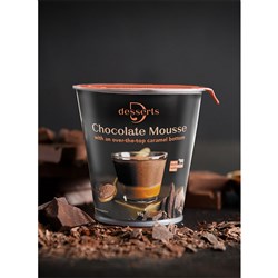 Mousse Chocolate /w Caramel Sauce 24x90g