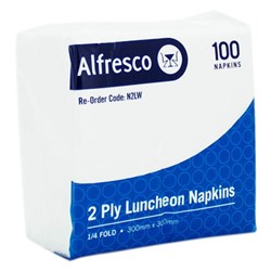 Napkins Lunchen Folded 2 Ply 2000s