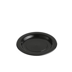 Plates Round 7 inch 180mm 50s Black