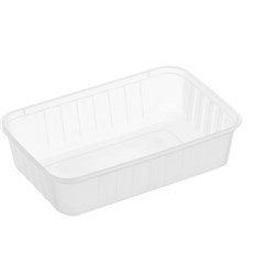 Rectangle Containers Ribbed 750ml 50s