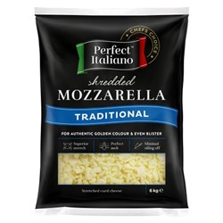Shredded Mozzarella Cheese 6Kg