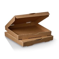 Pizza Boxes 11inch 50s Plain Brown Assembled