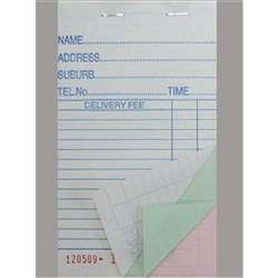 Docket Books Pizza Triplicate 10s