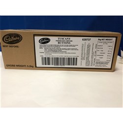Chocolate Dark Buttons 5kg Tuscany