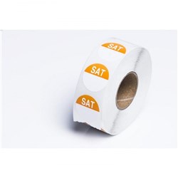 Label Saturday Circle 24mm 1000s