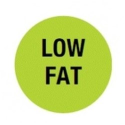 Label Low Fat 1000s