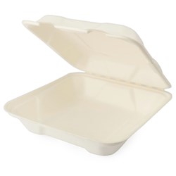 Clamshell 9" Large Dinner 200s Sugarcane