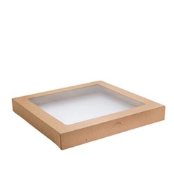 Kraft Catering Square Tray Lid Medium 100s