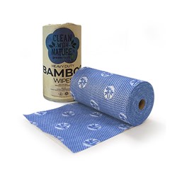 Wipes Heavy Duty Bamboo Blue 300x500mm 90s
