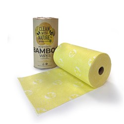 Wipes Heavy Duty Bamboo Yellow 300x500mm 90s