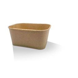 Rectangle Container Kraft 1000ml 300s