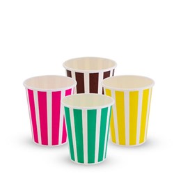 Candy Stripe Cold Cups 8oz (Milkshake Cups) 50s