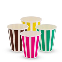 Candy Stripe Cold Cups 12oz (Milkshake Cups) 50s