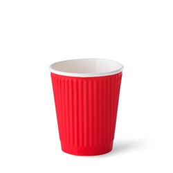 Cups Double Wall 8oz Red 40s