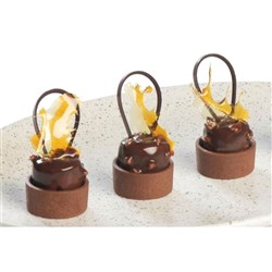 Baked Chocolate Shortbread Shells 40mm 150s