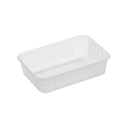 Rectangle Containers Ribbed 680ml 50s