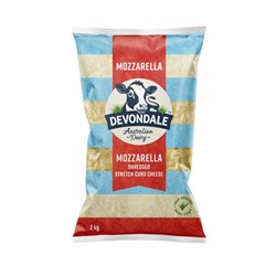Shredded Mozzarella 2Kg
