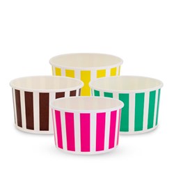 Candy Stripe Ice Cream Paper Cup 5oz 50s (Sundae)