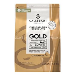 Callebaut Gold Buttons Caramel Chocolate2.5Kg