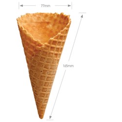 Waffle Natural Top Cones D 156s