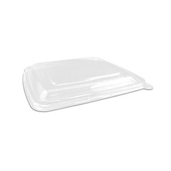 Square Takeaway Tray 9" 3-Compartment PET Lid 200s