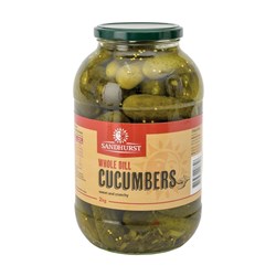 Whole Dill Cucumbers 10Kg