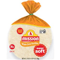 6" Corn Tortillas White 12s