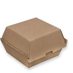 Kraft Burger Box Small 400s 85x85x70mm