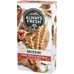 Grissini Three Seed & Seal Salt 6x125g