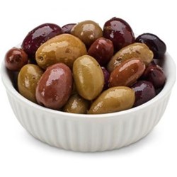 Olives Mixed Marinated Whole Black & Green 1.25Kg
