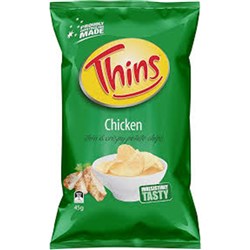 Thin Chicken Chips 18x45g