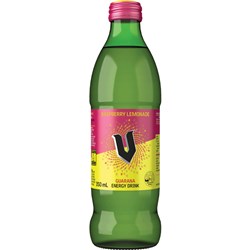 V Bottle Raspberry Lemonade 24x350ml