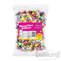 Mixed Choc Buttons (M&M's) 1Kg