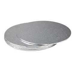 Cake Base Round Silver 12" 50s