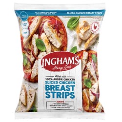Roast Chicken Breast Strips Skinless 1Kg