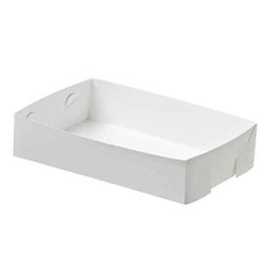 Cake Tray Baby White Premium 200s 145x110x42.5mm 