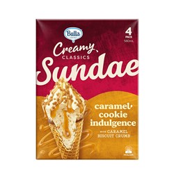 Sundae Caramel Cookie Indulgence Cone 16s